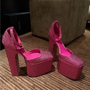 Valentino Garavani Pink Platform Heels Discobox